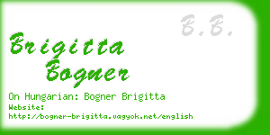 brigitta bogner business card